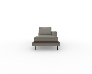 TEST Clarke Sofa Right Chaise with Shelf